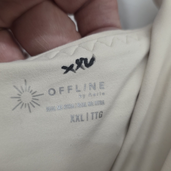 OFFLINE by Aerie Real Me XTRA Scoop Neck Ruched Dress NWT XXL - Picture 4 of 12